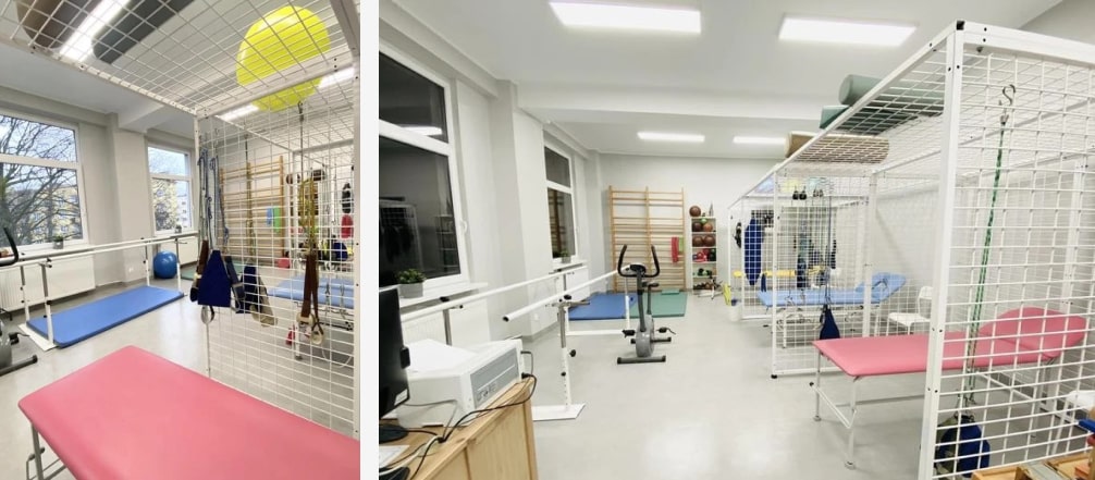 Sala fizjoterapi i rehabiliitacji w Przychodni Leśnej w Bydgoszczy